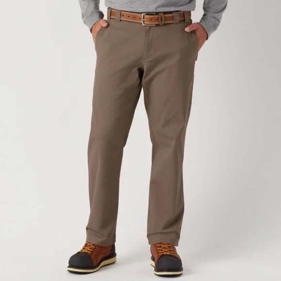 Duluth Trading Co. Flex Fire Hose Khaki Pants Mens 46x30 - Picture 1 of 16